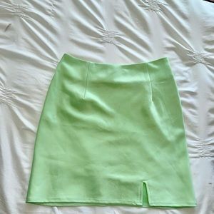 Princess Polly Lime Green Mini Skirt